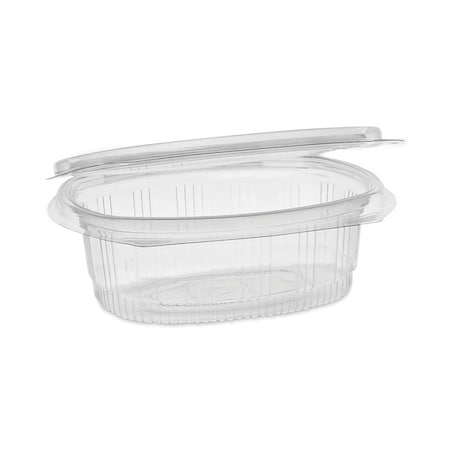 Pactiv PET Hinged Lid Deli Container, 4.92x5.87x1.89, 12oz, 1-Cmp, Clr, PK200 0CA910120000